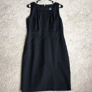 Black work dress with pockets